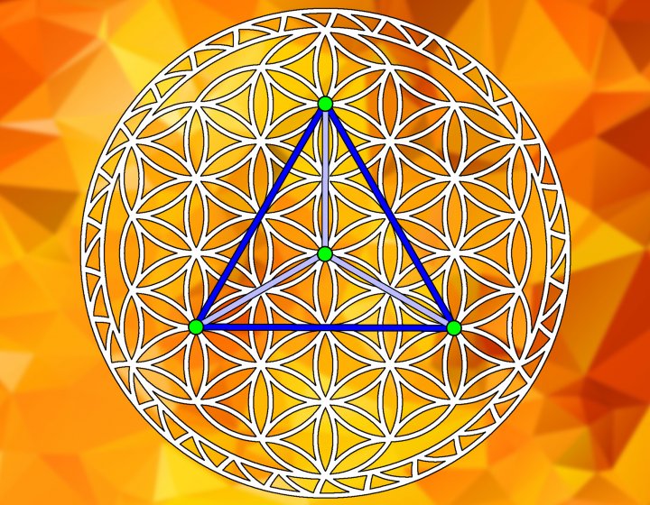 Tetraedro Medio Fiore della Vita